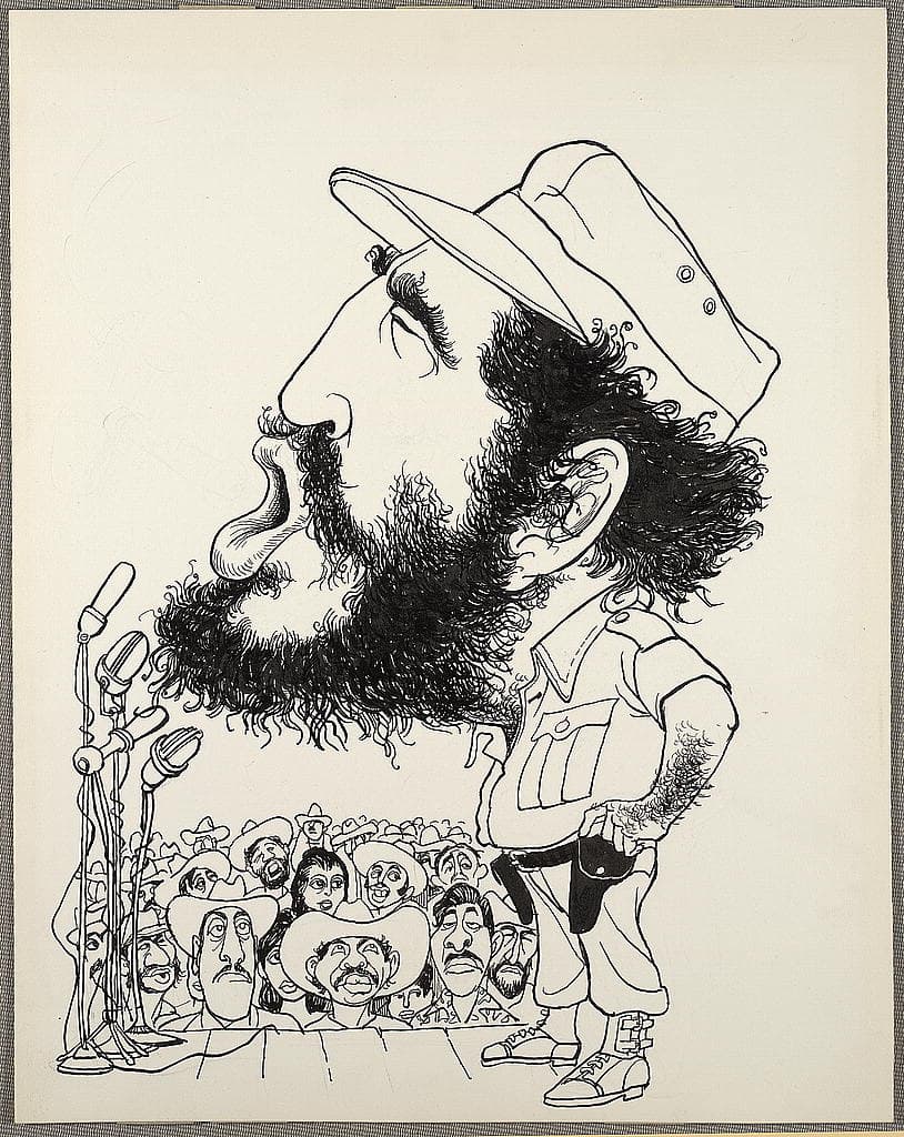 A period caricature shows how political figures were translated into mass-media symbols.