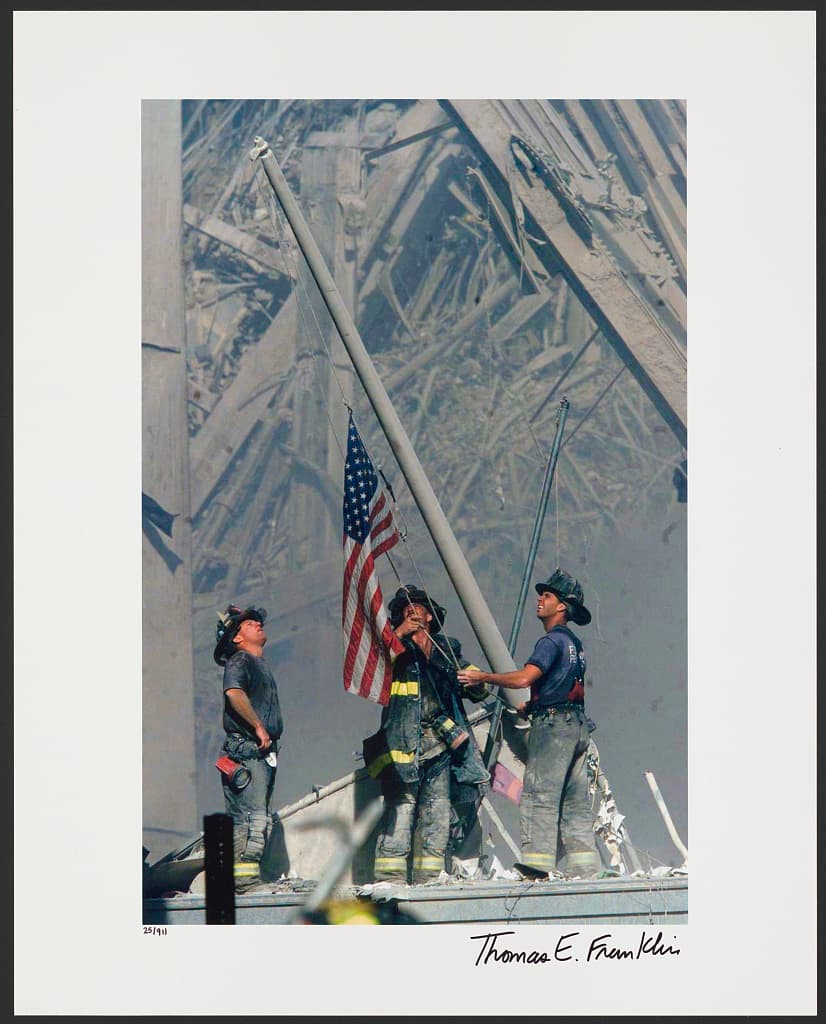 Firefighters at Ground Zero in the days after the attacks